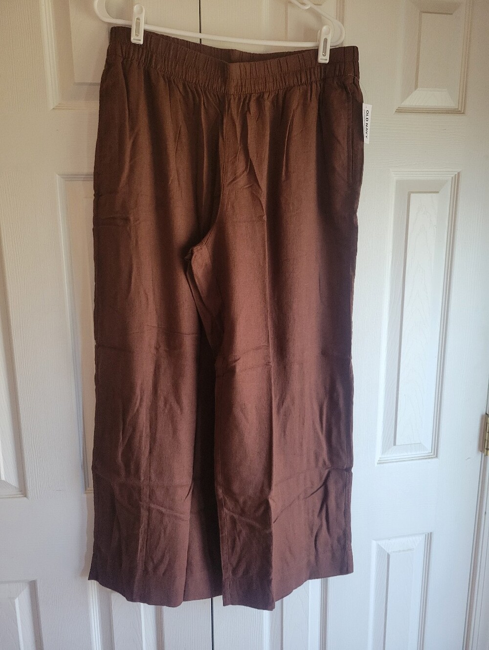 Womens Brown Linen Pants